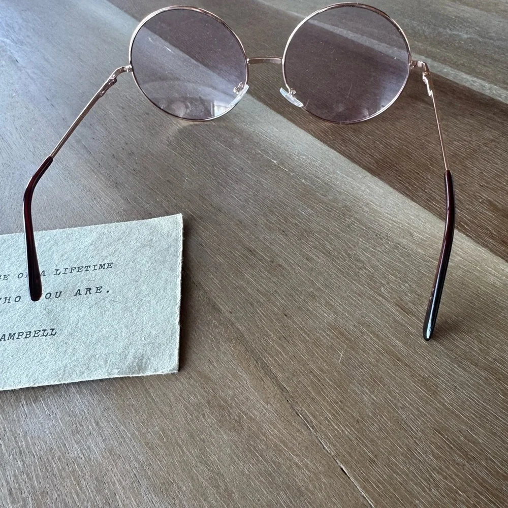 Rose Gold Round Glasses